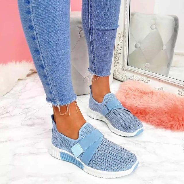 Slip-On Women's Sneakers with Velcro - Improve Your Posture