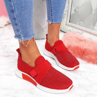Elise Women's Slip-On Sneakers with Velcro - Postural Support and Comfort