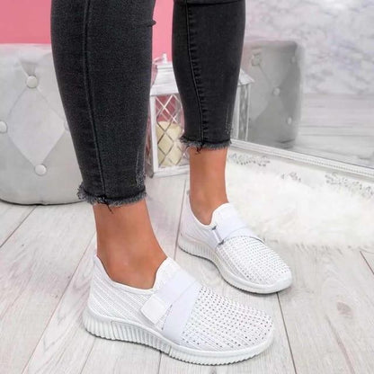 Elise Women's Slip-On Sneakers with Velcro - Postural Support and Comfort