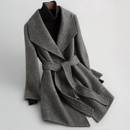 Women's Tailored Double-Breasted Fitted Jacket