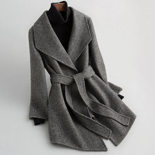 Women's Tailored Double-Breasted Fitted Jacket