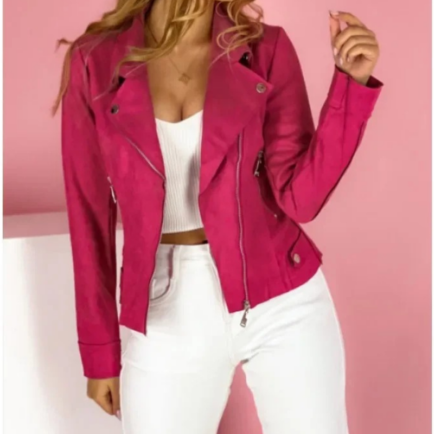 Camille Veste Femme à Col Tailleur Chic