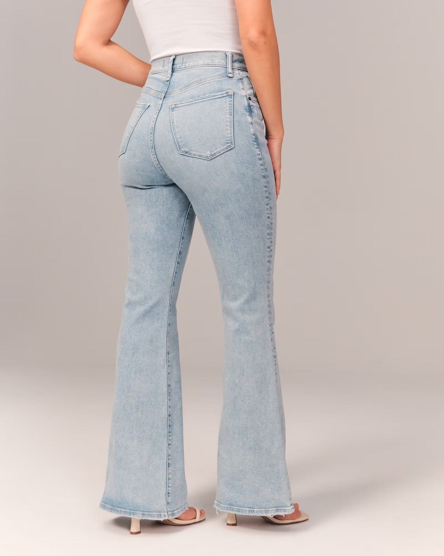 Jean Taille Haute Coupe Ample Pour Femme