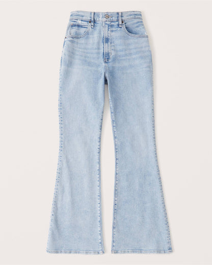Jean Taille Haute Coupe Ample Pour Femme