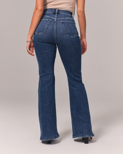 Jean Taille Haute Coupe Ample Pour Femme