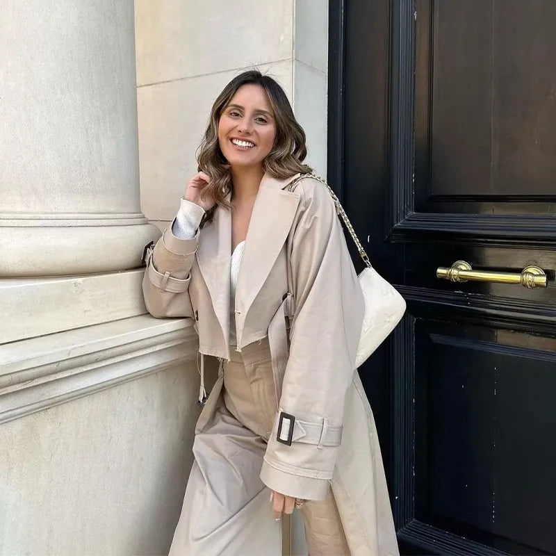 Women's Short Lapel Collar Casual Jacket