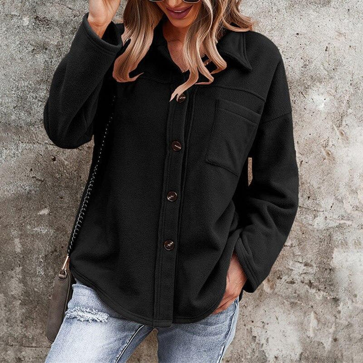 Manteau Long Élégant en Tissu Feutré pour Femme