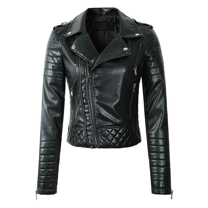 Élise Veste Biker en Similicuir Matelasséthis