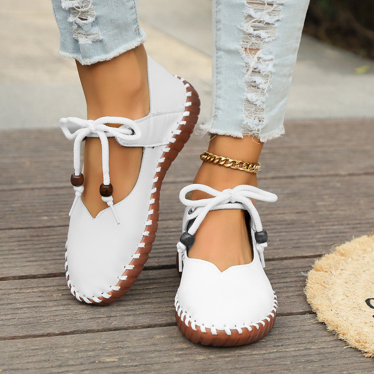 Women's Orthopedic Lace-up Shoes with Cushioned Insole