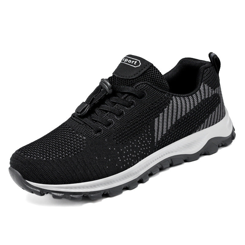 Women's Breathable Mesh Athletic Sneakers - Low, Lightweight, Lace-Up