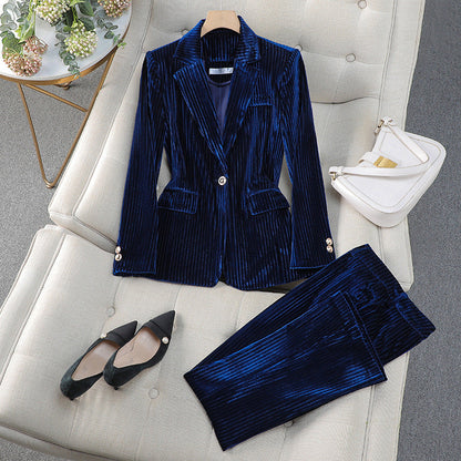 Women's Slim Fit Pantsuit for Office Wear