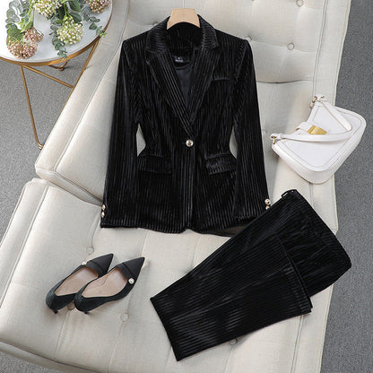 Women's Slim Fit Pantsuit for Office Wear
