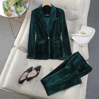 Women's Slim Fit Pantsuit for Office Wear