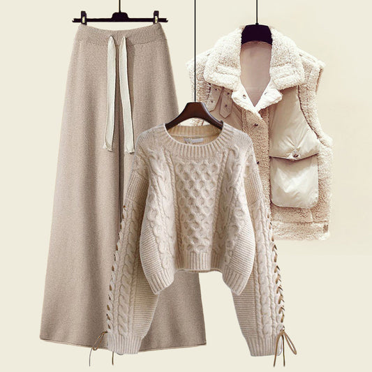Women's 3 Piece Casual Set - Loose Fit, Relaxed Style