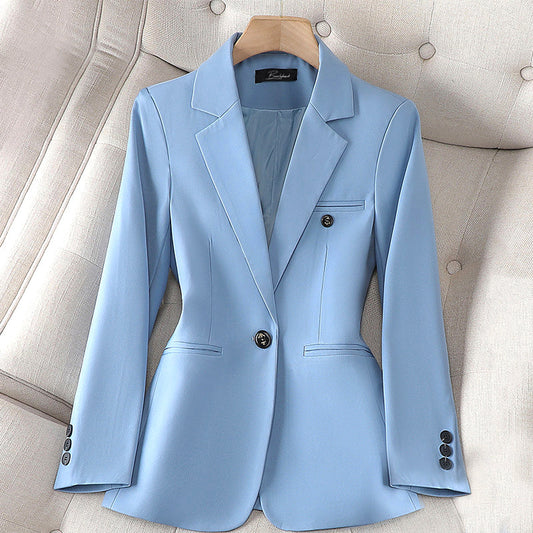 Women's Chic Professional Single Button Blazer