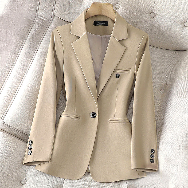 Women's Chic Professional Single Button Blazer