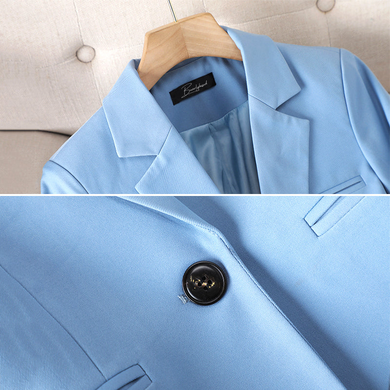 Women's Chic Professional Single Button Blazer