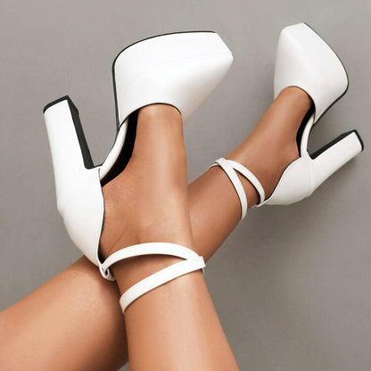 Escarpins Chic en Cuir Véritable pour Femmes