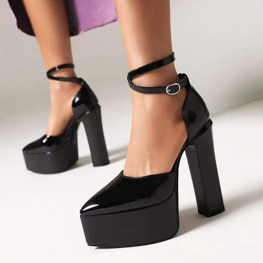 Escarpins Chic en Cuir Véritable pour Femmes