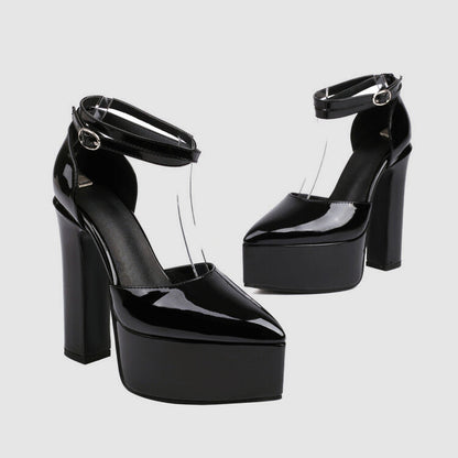 Escarpins Chic en Cuir Véritable pour Femmes