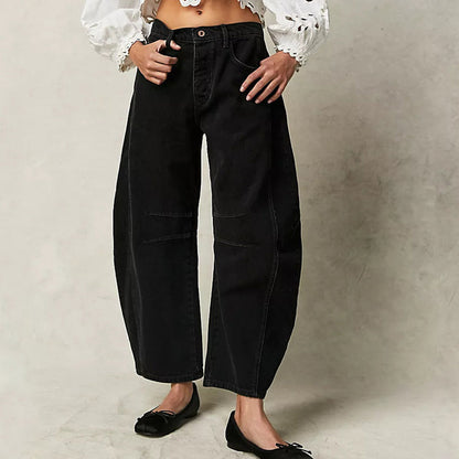 Jean Taille Haute Coupe Stor en denim Stretch Pour Femme