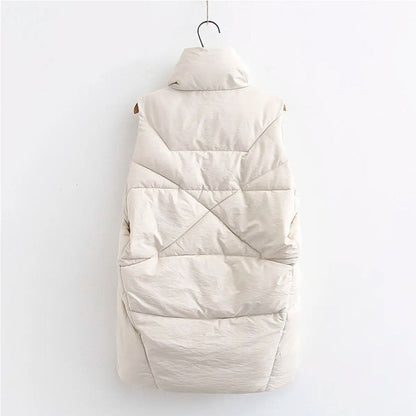 Gilet Doublé Motif Flocon Tokyo à Coupe Décontractée pour Femme