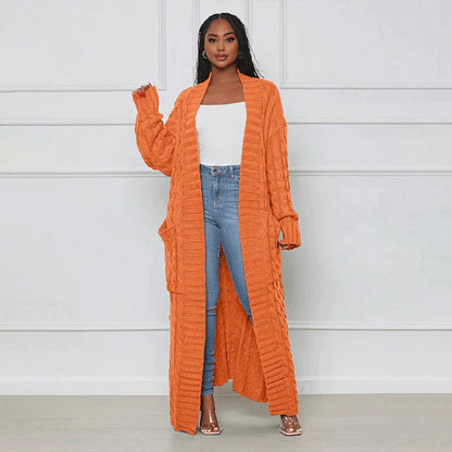 Women's Long Casual Jacket with a Flowing, Stylish Cut