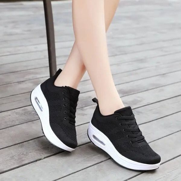 Anaïs Women's Athletic Sneakers in Breathable Mesh with Cushioning Sole