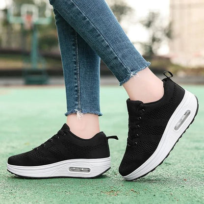 Anaïs Women's Athletic Sneakers in Breathable Mesh with Cushioning Sole