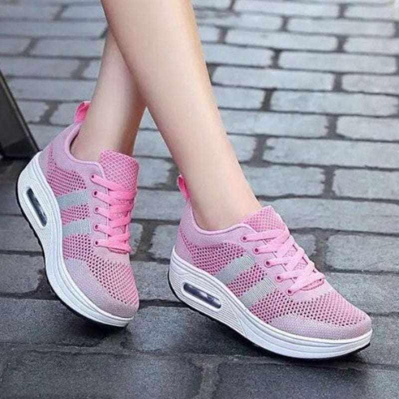 Anaïs Women's Athletic Sneakers in Breathable Mesh with Cushioning Sole