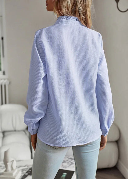 Blouse Femme Élégante à Rayures – Manches Longues