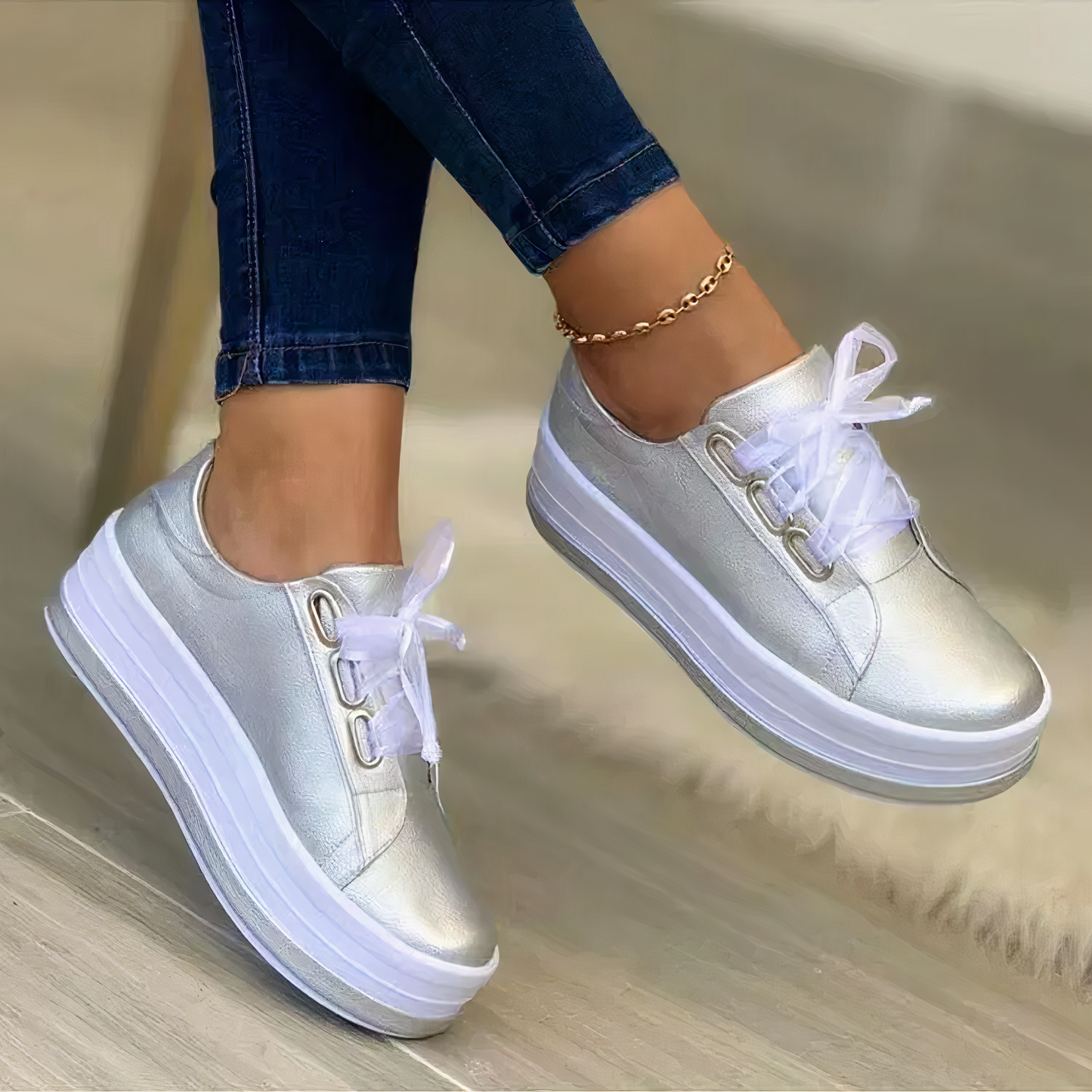 Amélie Elegant and Colorful Retro Sneakers