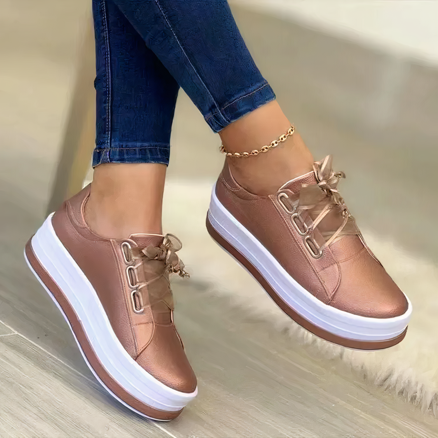 Amélie Elegant and Colorful Retro Sneakers