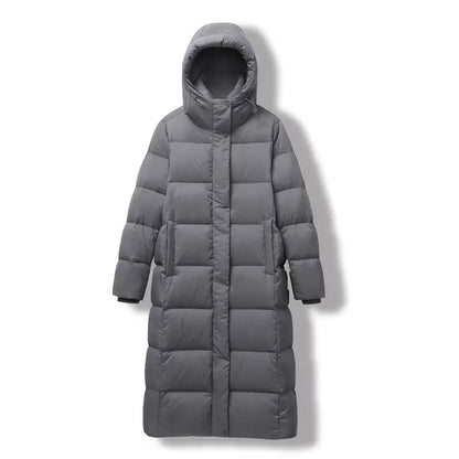 Femme Parka Hivernale Décontractée à Capuche Longue
