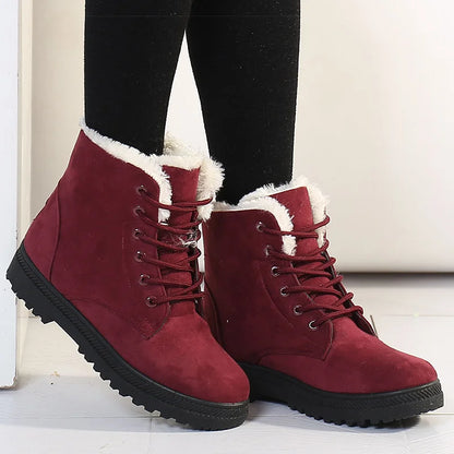 Women's Stylish Boots with Small Heel and Round Toe