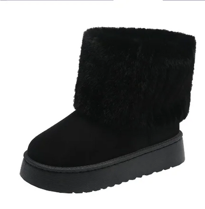 Women's Luxury Boots with Faux Fur Lining