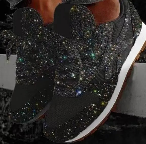 Womens Casual Sequined Shoes