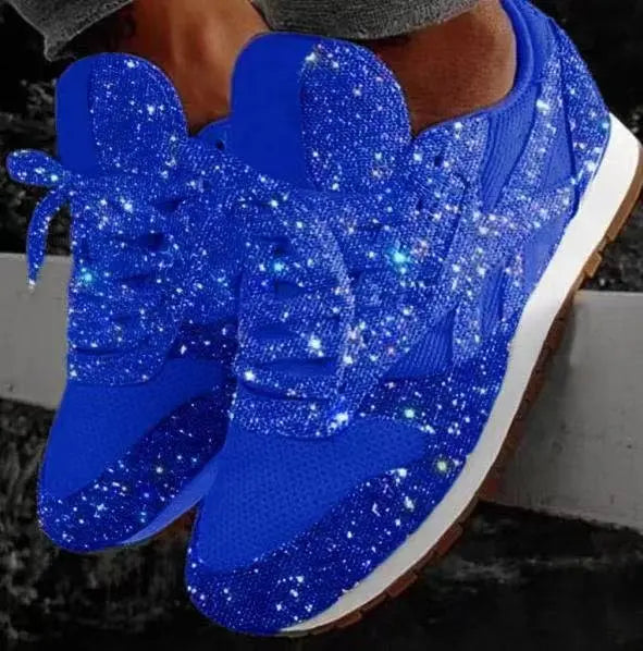 Womens Casual Sequined Shoes