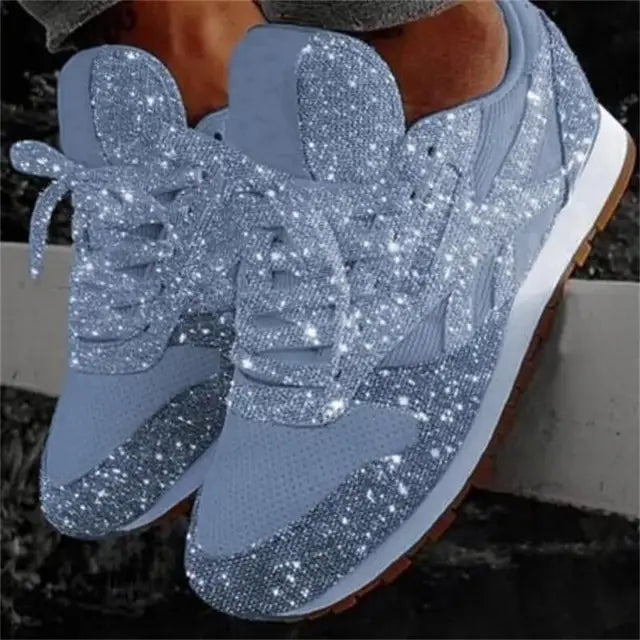 Womens Casual Sequined Shoes