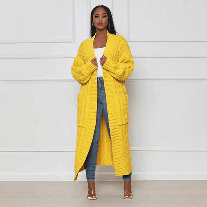 Women's Long Casual Jacket with a Flowing, Stylish Cut