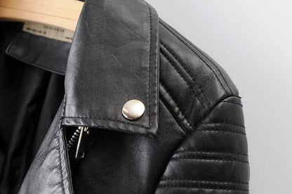 Sophie Veste Biker Classique à Zip Asymétrique