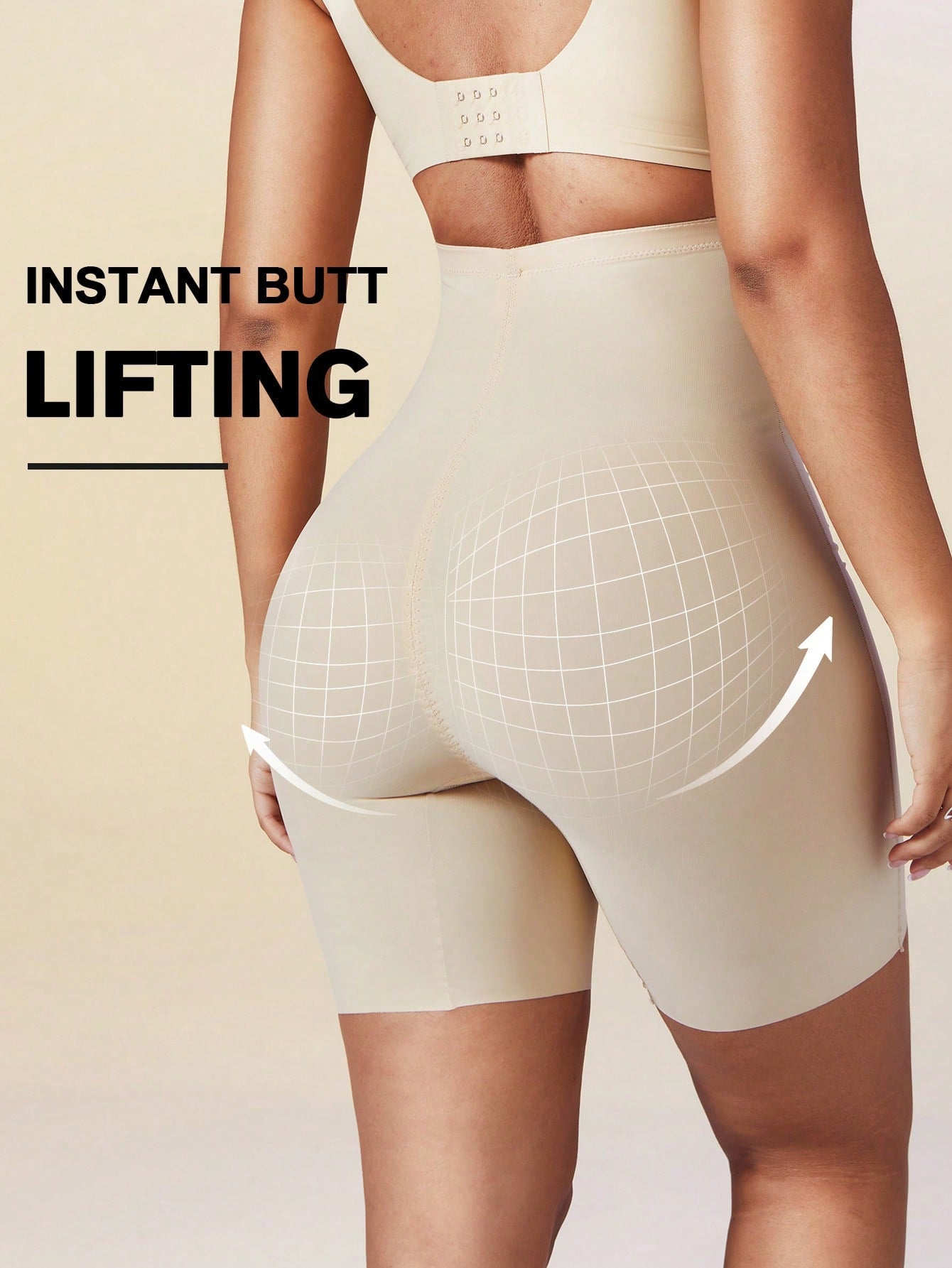 Women’s High Waist Tummy Control Body Shaper Shorts – Seamless Compression Underwear