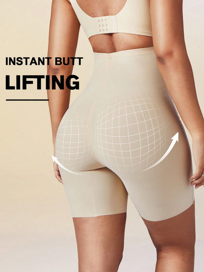 Women’s High Waist Tummy Control Body Shaper Shorts – Seamless Compression Underwear