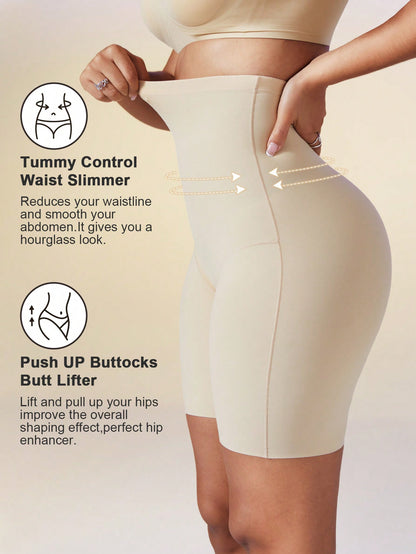 Women’s High Waist Tummy Control Body Shaper Shorts – Seamless Compression Underwear