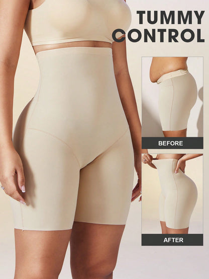 Women’s High Waist Tummy Control Body Shaper Shorts – Seamless Compression Underwear