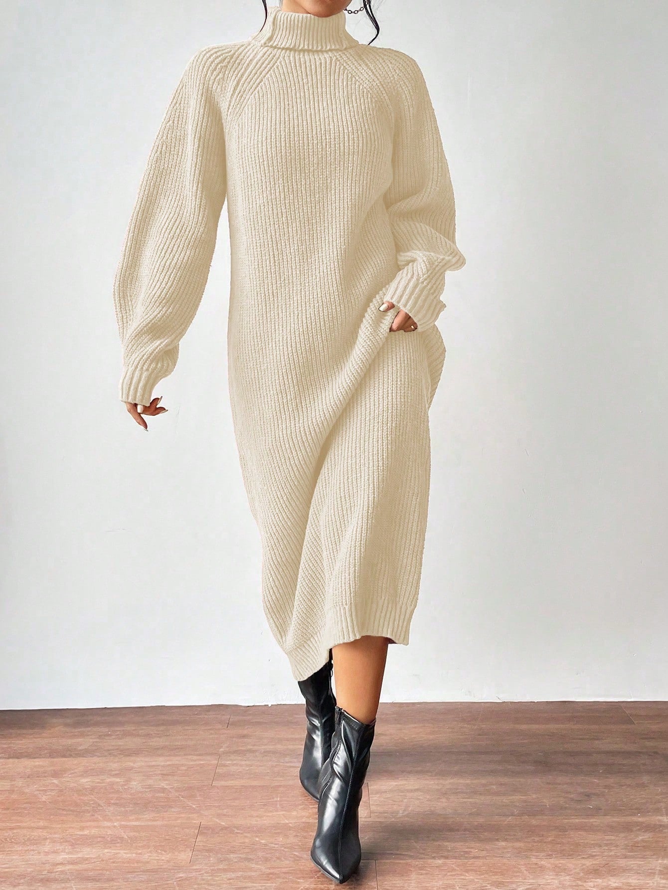 turtleneck knit dress Nushes