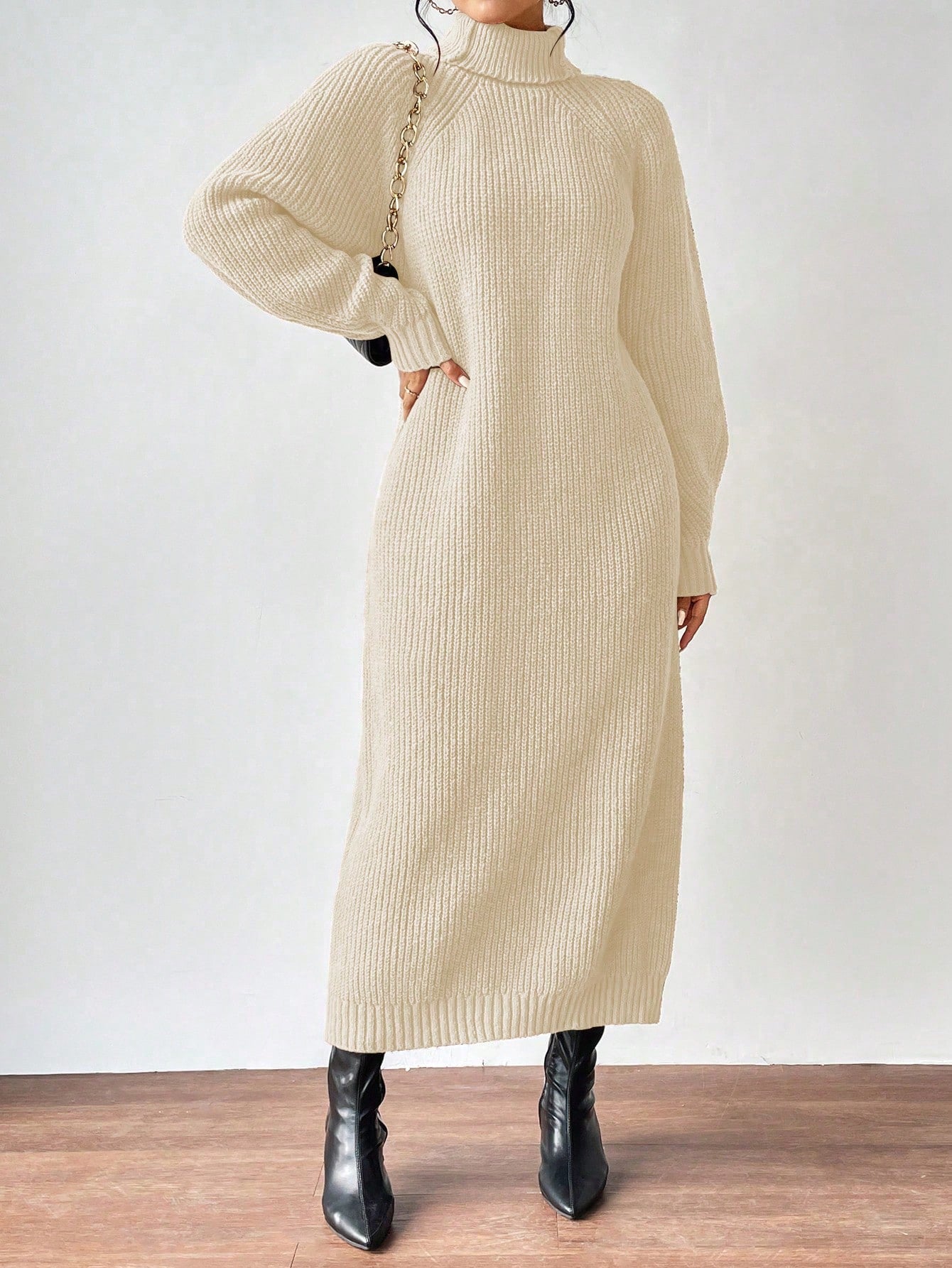 turtleneck knit dress Nushes