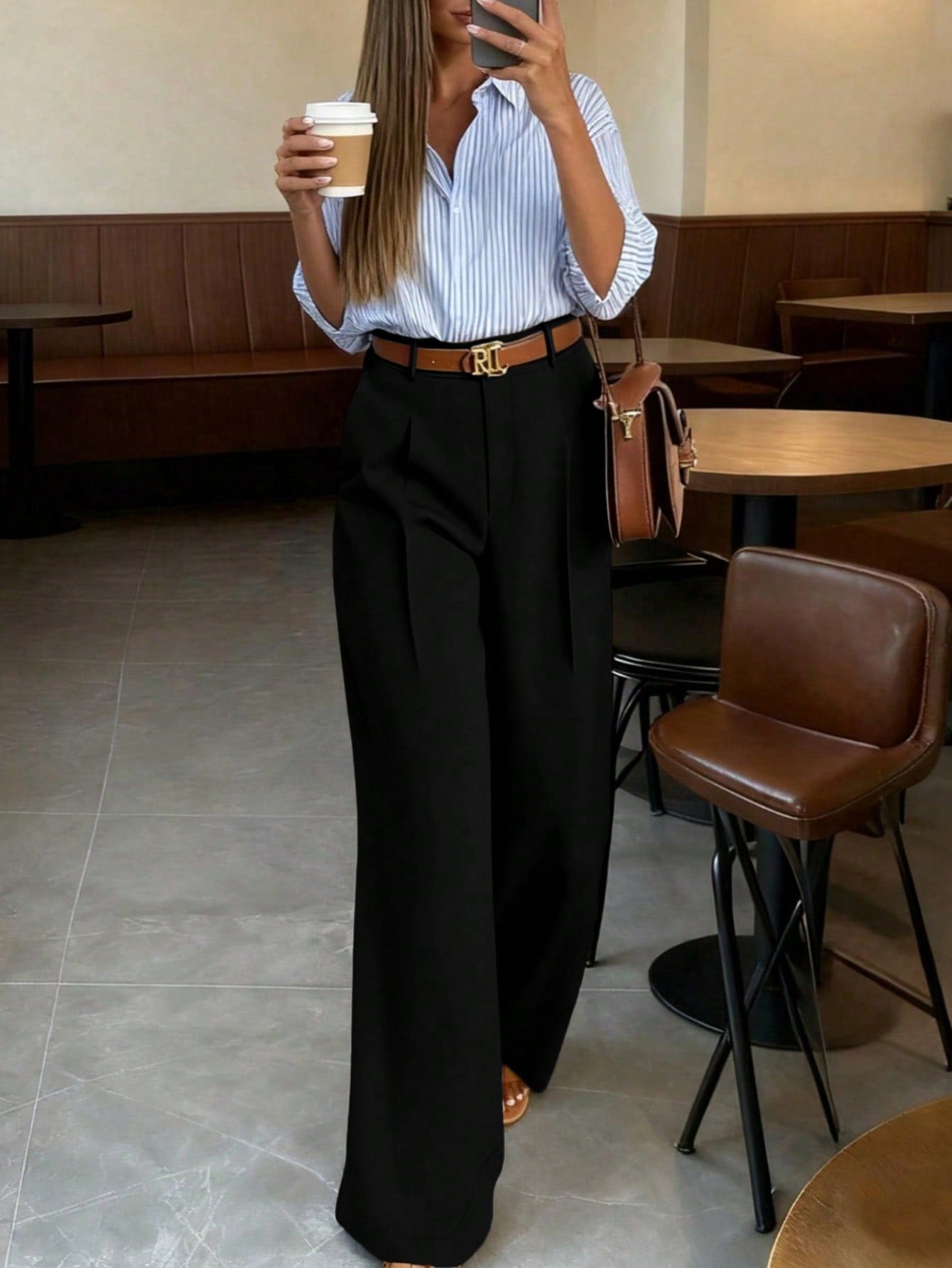 Office-ready wide-leg trousers women Nushes 