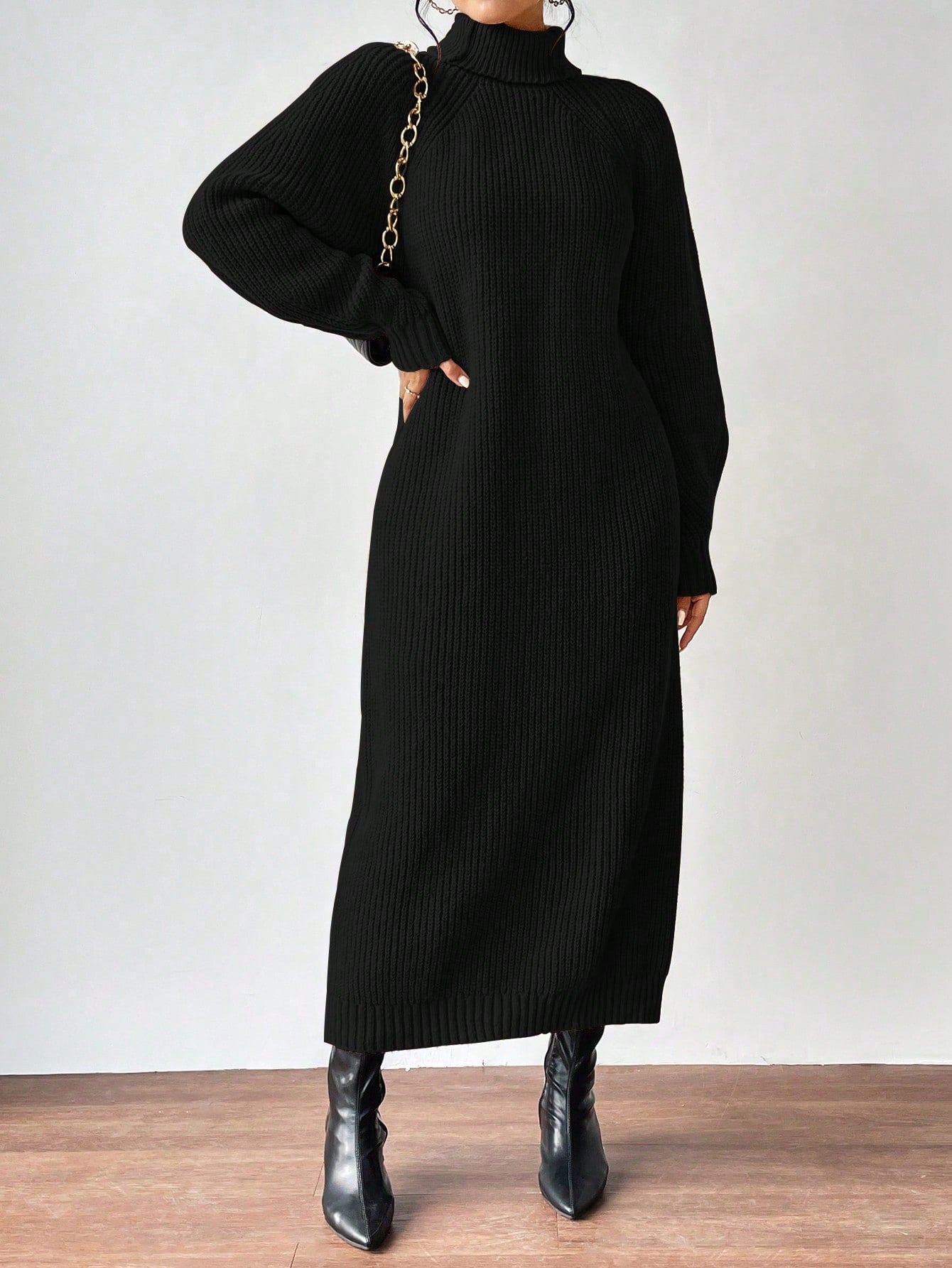turtleneck knit dress Nushes