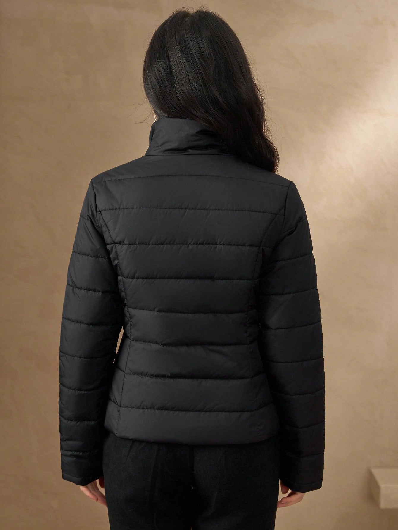 winter quilted zip up jacket for women Nushes